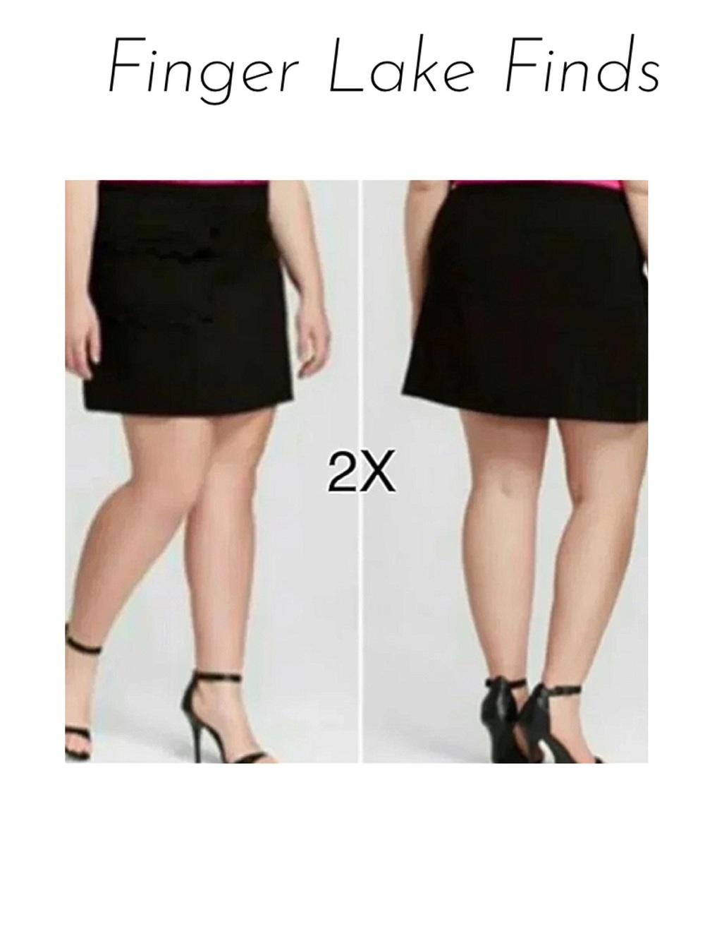 NWT Victoria Beckham Black Mini Skirt, 2X